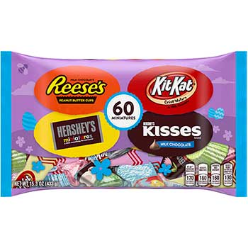 Hershey&#39;s Easter Candy Assortment, 60 Pieces, 15.3 oz.