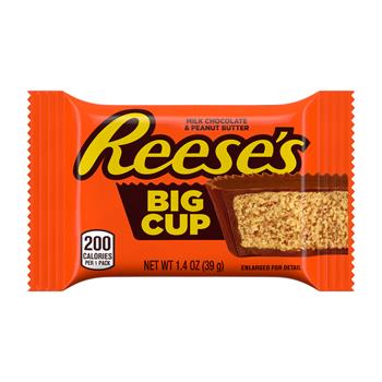 Reese&#39;s Milk Chocolate &amp; Peanut Butter Big Cup, 1.4 oz, 16/Box