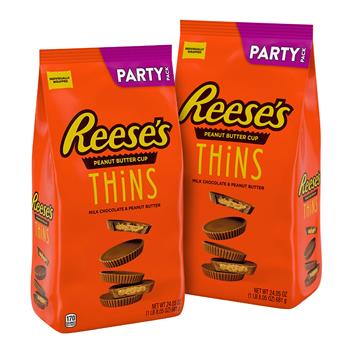 Reese&#39;s Thins Milk Party Bag, 24.05 oz, 2/Pack