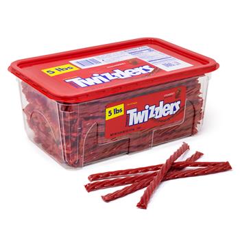Twizzlers Strawberry Twists, 5 lb Tub