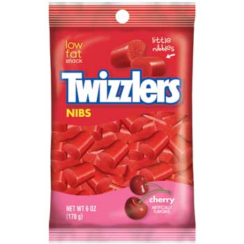 Twizzlers Cherry Nibs, 6 oz. Bag, 12/CS