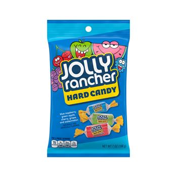 Jolly Rancher Hard Candy Assorted Peg Bag, 7 oz., 12/CS