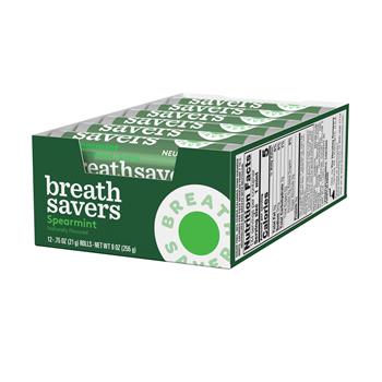 BreathSavers Mints, Wintergreen, .75 oz., 360/CS