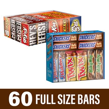 Hershey&#39;s Chocolate and Mar&#39;s Chocolate Full Size Variety