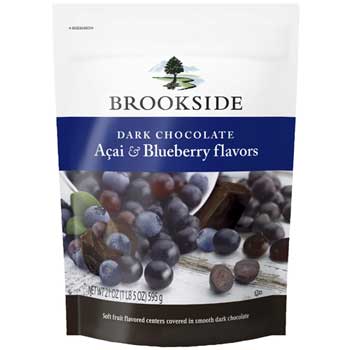 Brookside Dark Chocolate A&#231;ai and Blueberry Flavors, 21 oz. Bag