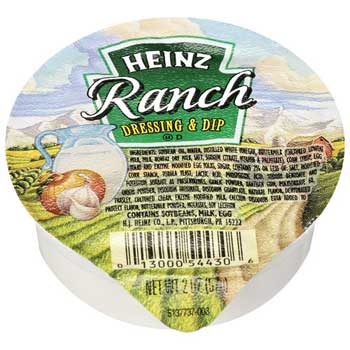Heinz&#174; Ranch Dressing &amp; Dip Cup, 2 oz., 60/CS