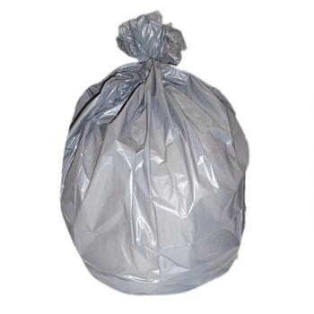 Heritage Silver Sack Can Liners, 33 Gallon, 33 in W x 40 in L, 1.5 Mil, Silver, 100/Carton