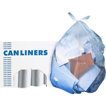 Heritage AccuFit Can Liners, 55-Gal, 40 x 53, 1.3 mil, Clear, 100/Carton