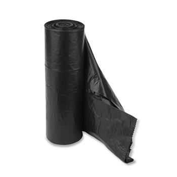 Heritage HDPE Can Liners, 12-16 Gallon, 24 in W x 33 in L, 8 Mic, Black, 1000/Carton