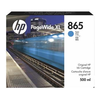 HP 865 500-ml Cyan PageWide XL Ink Cartridge (3ED85A)