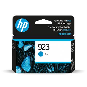 HP 923 Original Inkjet Ink Cartridge, Cyan Pack