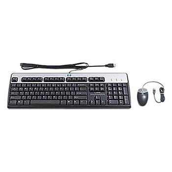 HP Keyboard &amp; Mouse - USB Cable Keyboard - English (US) - USB Cable Mouse