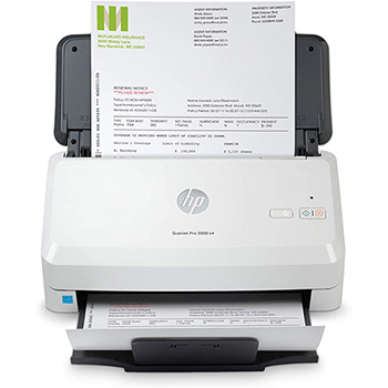 HP Scanjet Pro 3000 s4 Duplex Desktop Document Scanner, White