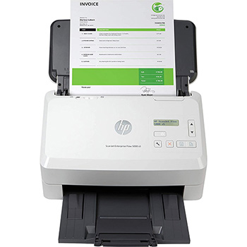 HP ScanJet Enterprise Flow 5000 s5 Duplex Desktop Document Scanner, White