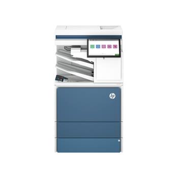HP Color LaserJet Enterprise Flow X57945zs Multifunction Laser Printer, Copy/Fax/Print/Scan, Blue/White