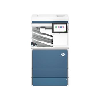 HP Color LaserJet Enterprise Flow X677s Multifunction Laser Printer, Copy/Fax/Print/Scan, Blue/White