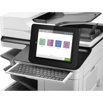 HP LaserJet Enterprise Flow M635z Multifunction Laser Printer, Copy/Fax/Print/Scan, White