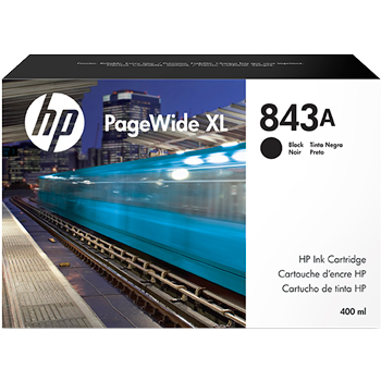 HP 843A 400-ml Black PageWide XL Ink Cartridge