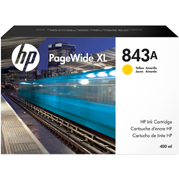 HP 843A 400-ml Yellow PageWide XL Ink Cartridge