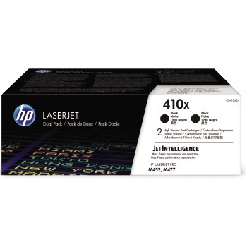 HP 410X (CF410XD) Toner Cartridges - Black High Yield (2 pack)