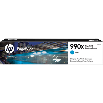 HP 990X (M0J89AN), Original High Yield PageWide Ink Cartridge, Cyan