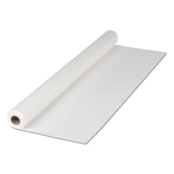 Hoffmaster Plastic Roll Tablecover, 40&quot; x 300 ft, White