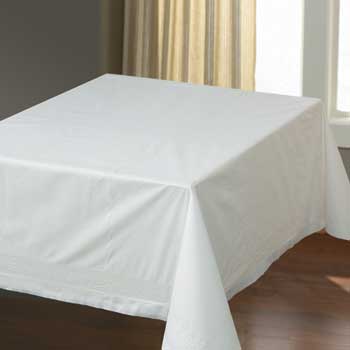 Hoffmaster Tissue/Poly Tablecover, White, 82&quot; x 82&quot;, 25/CT