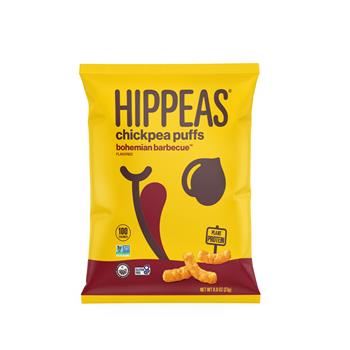 Hippeas Non-GMO Bohemian Barbecue Puffs, 0.8 oz, 24/Case