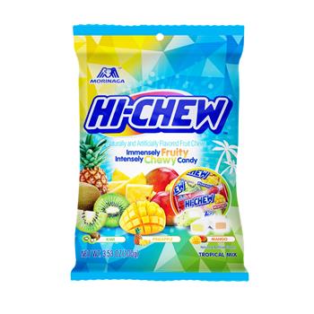 Hi-Chew Tropical Mix Bag, 3.53 oz, 6 Bags/Case