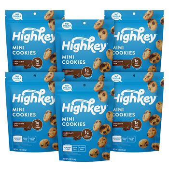 High Key Chocolate Chip Cookies, 2 oz, 6 Bags/Case