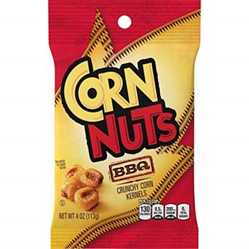 Corn Nuts Crunchy Corn Kernels, BBQ, 4 oz, 12 Bags/Case