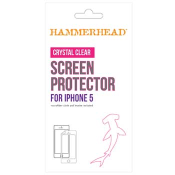 Hammerhead Crystal Clear Screen Protector for iPhone 5, 5s &amp; 5c, Purple
