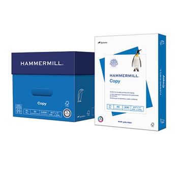 Hammermill Fine Color Copy Paper, 98 Bright, 20 lb, 8.5&quot; x 11&quot;, White, 500 Sheets/Ream, 10 Reams/Carton