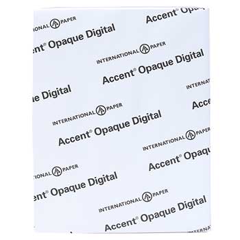 Hammermill Accent Opaque Digital Cover Stock Paper, 96 Bright, 80 lb, 18&quot; x 12&quot;, 200/PK