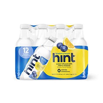 Hint Water, Blueberry Lemon, 16 oz, 12 Bottles/Case