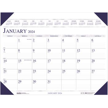 House of Doolittle Executive Monthly Desk Pad Calendar, 24 in x 19 in, 2024