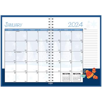 House of Doolittle Seasonal Monthly Planner, 12 Month, 7&quot; x 10&quot;, Jan 2024 - Dec 2024