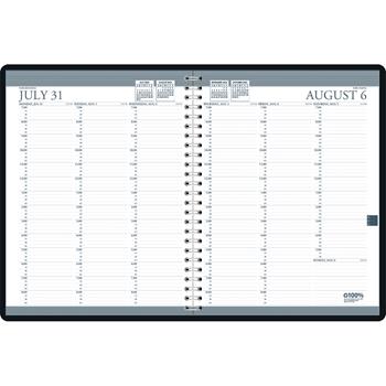 House of Doolittle Recycled Professional Academic Weekly Planner, 8-1/2 x 11, Black, 2024-2025