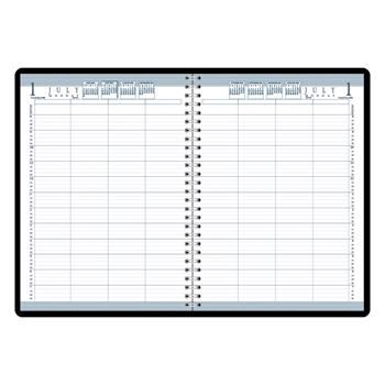 House of Doolittle Eight-Person Group Practice Daily Appointment Book, 12 Month, 8&quot; x 11&quot;, Black, Jan 2024 - Dec 2024