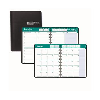 House of Doolittle Recycled Express Track Weekly/Monthly Appointment Book, 8 1/2&quot; x 11&quot;, Black, 2023