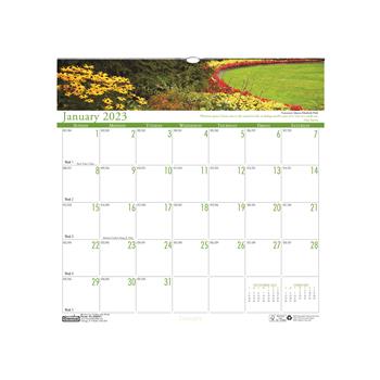 House of Doolittle Recycled Gardens of the World Monthly Wall Calendar, 12&quot; x 12&quot;, 2023