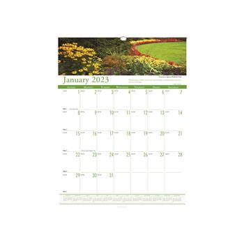 House of Doolittle Recycled Gardens of the World Monthly Wall Calendar, 15 1/2&quot; x 22&quot;, 2023