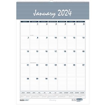 House of Doolittle™ Recycled Bar Harbor Wirebound Monthly Wall Calendar, 12&quot; x 17&quot;, 2022
