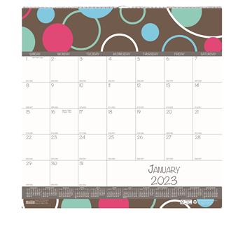 House of Doolittle 100% Recycled Bubbleluxe Wall Calendar, 12&quot; x 12&quot;, 2023