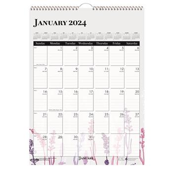 House of Doolittle 100% Recycled Wall Calendar, 12 Month, 12&quot; x 16-1/2&quot;, Wild Flowers, Jan 2024 - Dec 2024