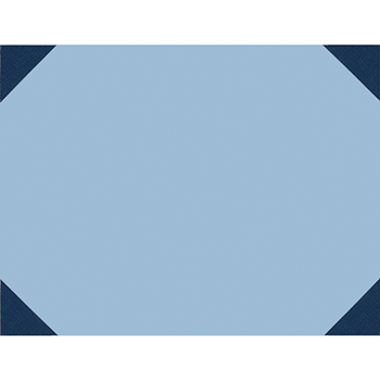 House of Doolittle Ecotones Desk Pad, 25-Sheet Pad, 22 x 17, Ocean Blue/Blue