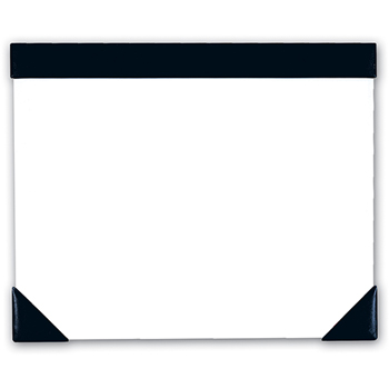 House of Doolittle Executive Doodle Desk Pad, 25-Sheet White Pad, Refillable, 22 x 17, Black/Silver