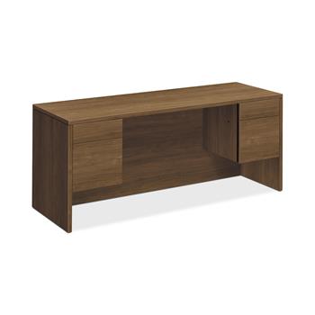 HON 10500 Series Credenza With Kneespace, 2 Box/2 File Drawers, 72&quot;W x 24&quot;D x 29-1/2&quot;H, Pinnacle Finish