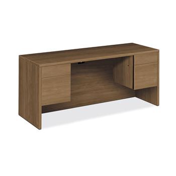 HON 10500 Series Credenza With Kneespace, 2 Box/2 File Drawers, 60&quot;W x 24&quot;D x 29-1/2&quot;H, Pinnacle Finish