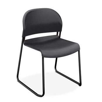 HON GuestStacker High-Density Stacking Chair, Lava Shell, 4/EA